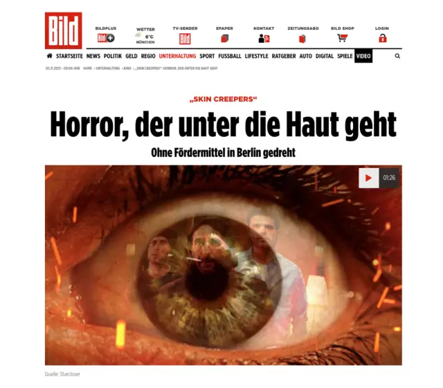 Presse: Bild.de Artikel zu Skin Creepers